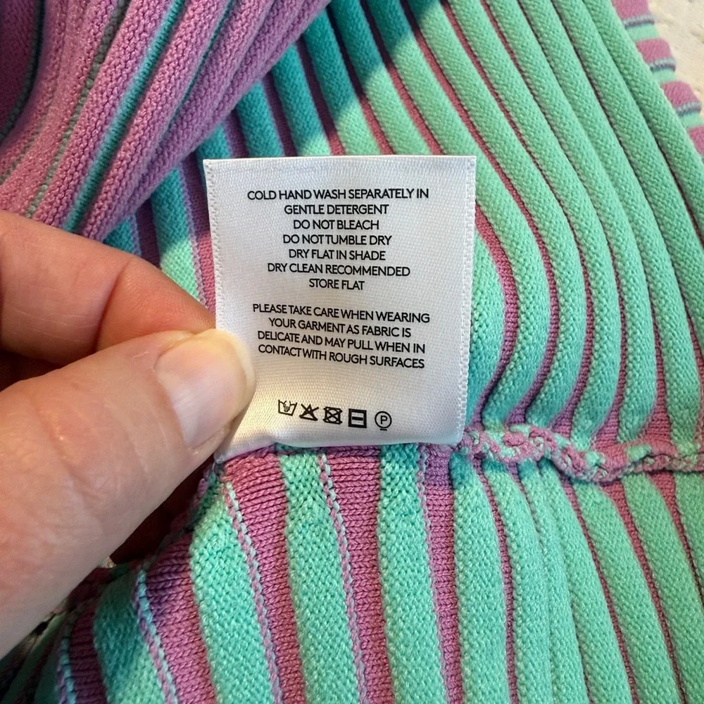 NWT The Wolf Gang Anthropologie Sunmor Tube Dress Stripe Medium - Picture 10 of 11